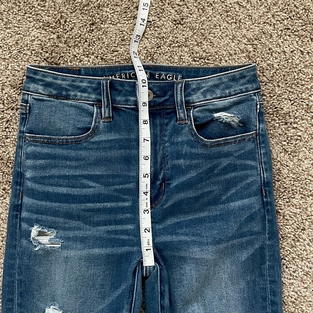 American Eagle Super Hi Rise Jegging Crop | 2 Short - Picture 6 of 10